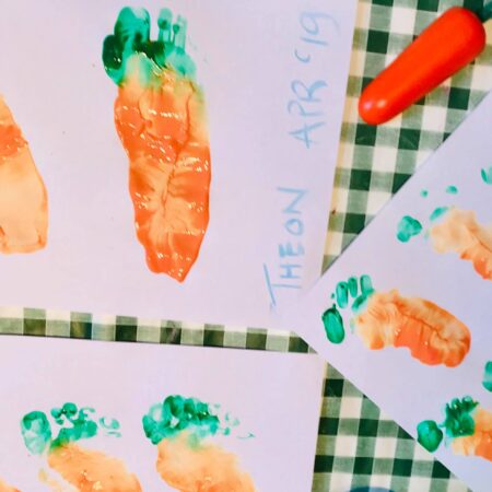 Easter Crafts: Carrot, Table Toppers
